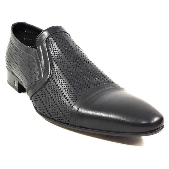GOODMAN ?? MEN\'S BLACK SOFT LEATHER COMFORT SUMMER LOAFERS main image 5